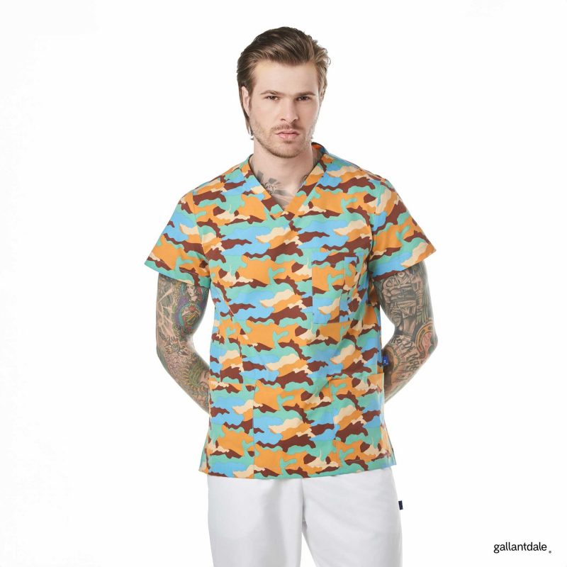 Casaca Sanitaria Army Hombre Strech Premium Monclare - S, Camel