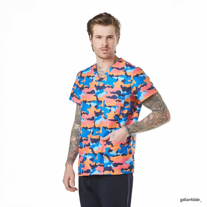 Casaca Sanitaria Army Hombre Strech Premium Monclare - S, Marino