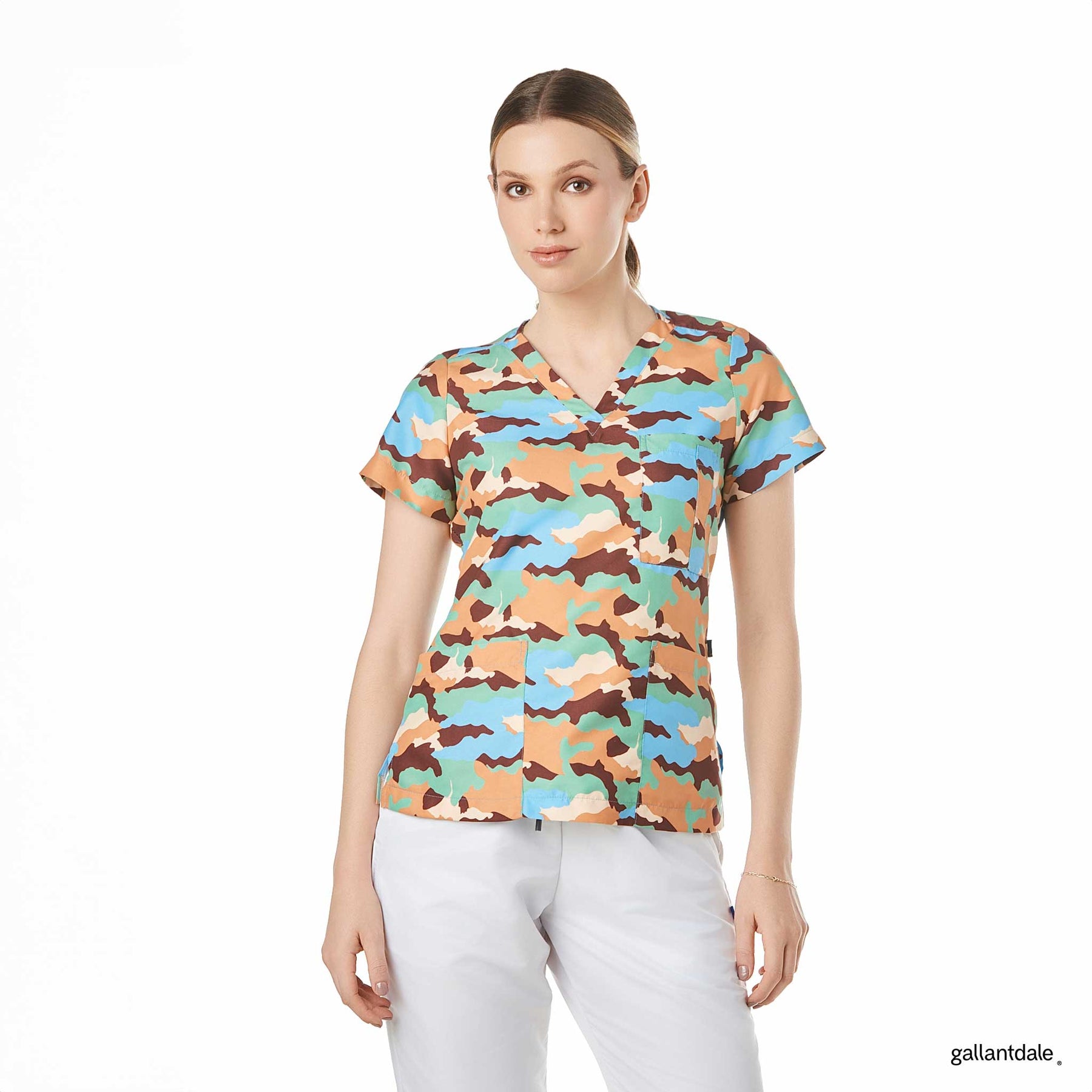 Casaca Sanitaria Army Mujer Strech Premium Monclare
