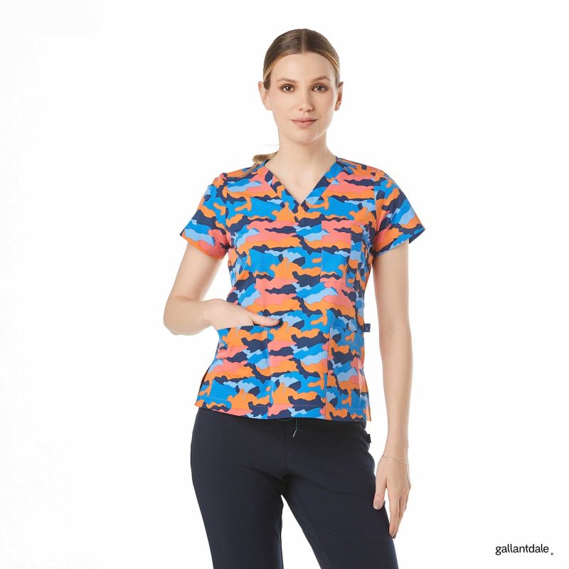 Casaca Sanitaria Army Mujer Strech Premium Monclare - XS, Marino