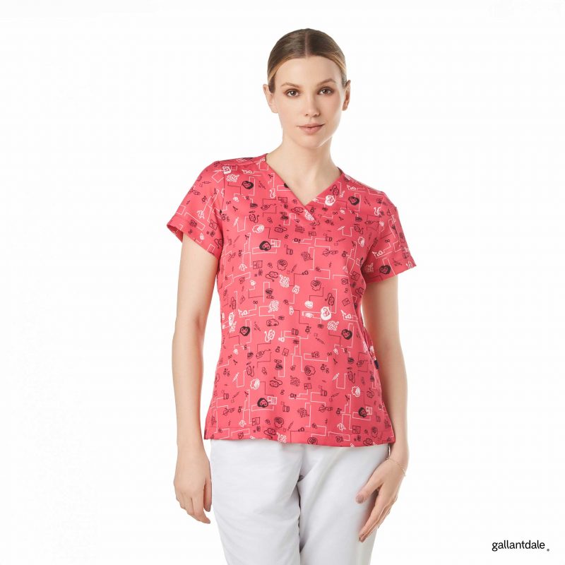 Casaca Sanitaria Crasset Mujer Scotland Connection - XS, Lavanda
