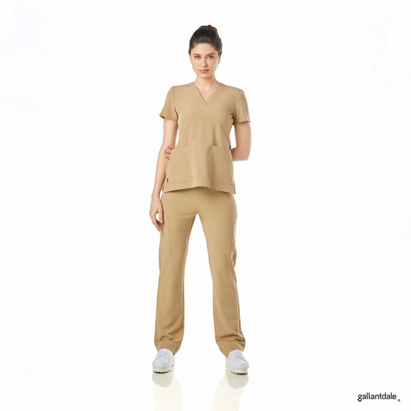 Pijama Sanitario Catherine Mujer Square - XS, Khakie Stone